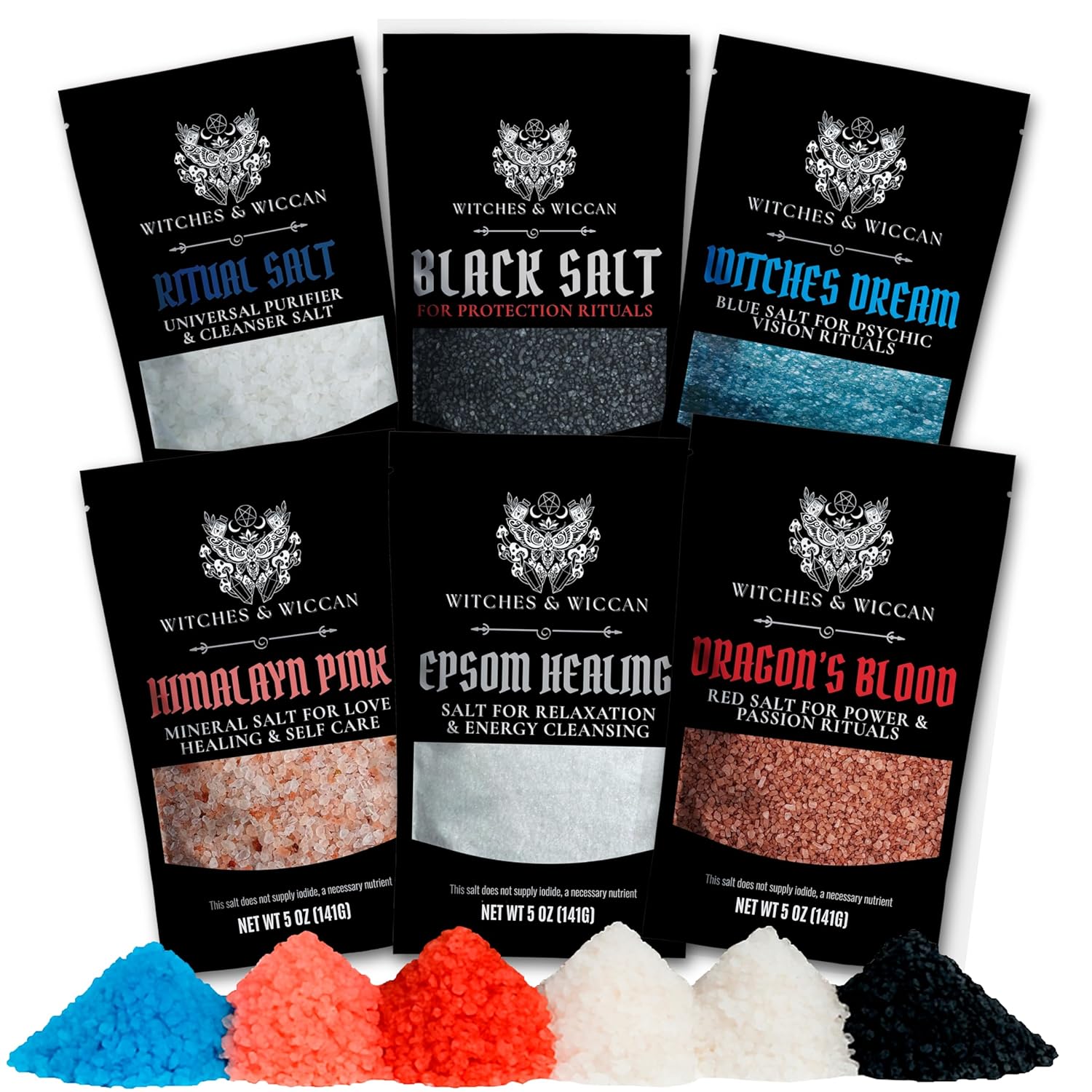 Witches & Wiccan ritual salt combo packs