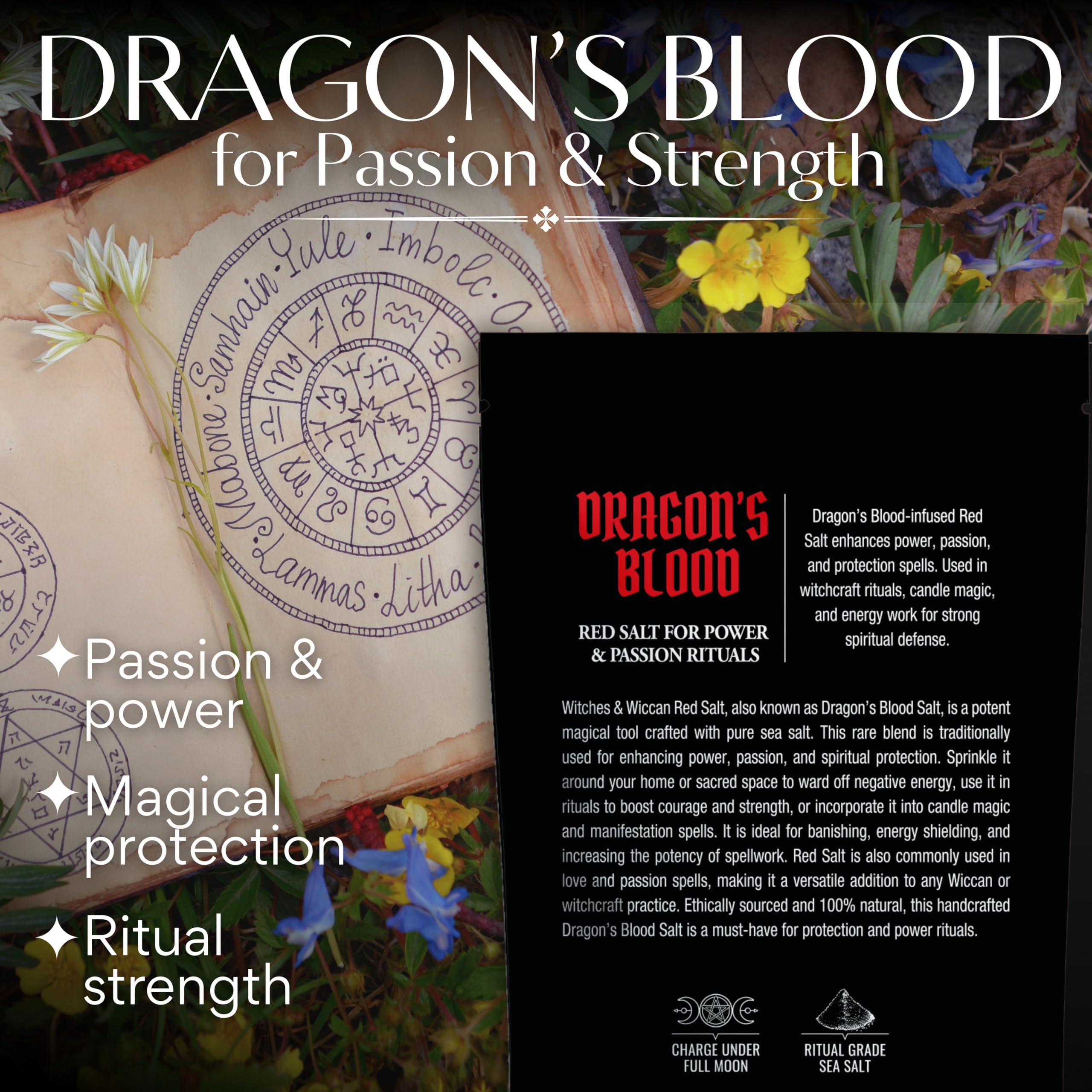 Red Dragon’s Blood Wiccan Ritual Salt - Parent